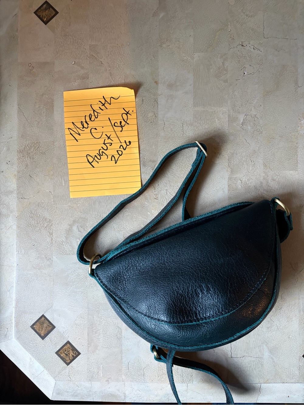Portland Leather Small Koala Sling Bag in Boreal